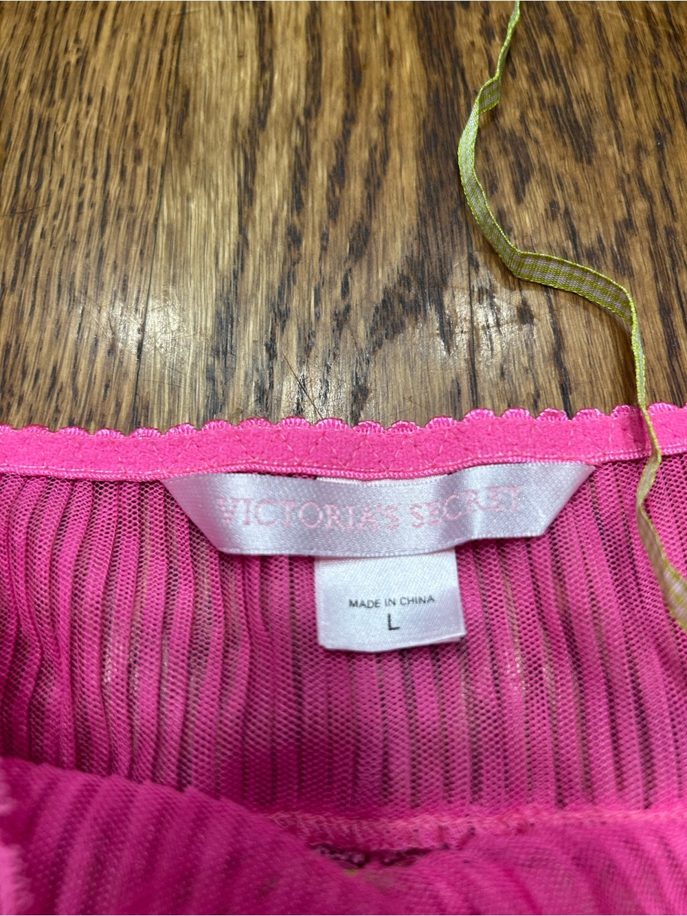 Victoria’s Secret Pink Sheer Babydoll Cami Lingerie Top Size Large Y2K Honeymoon - Picture 5 of 8
